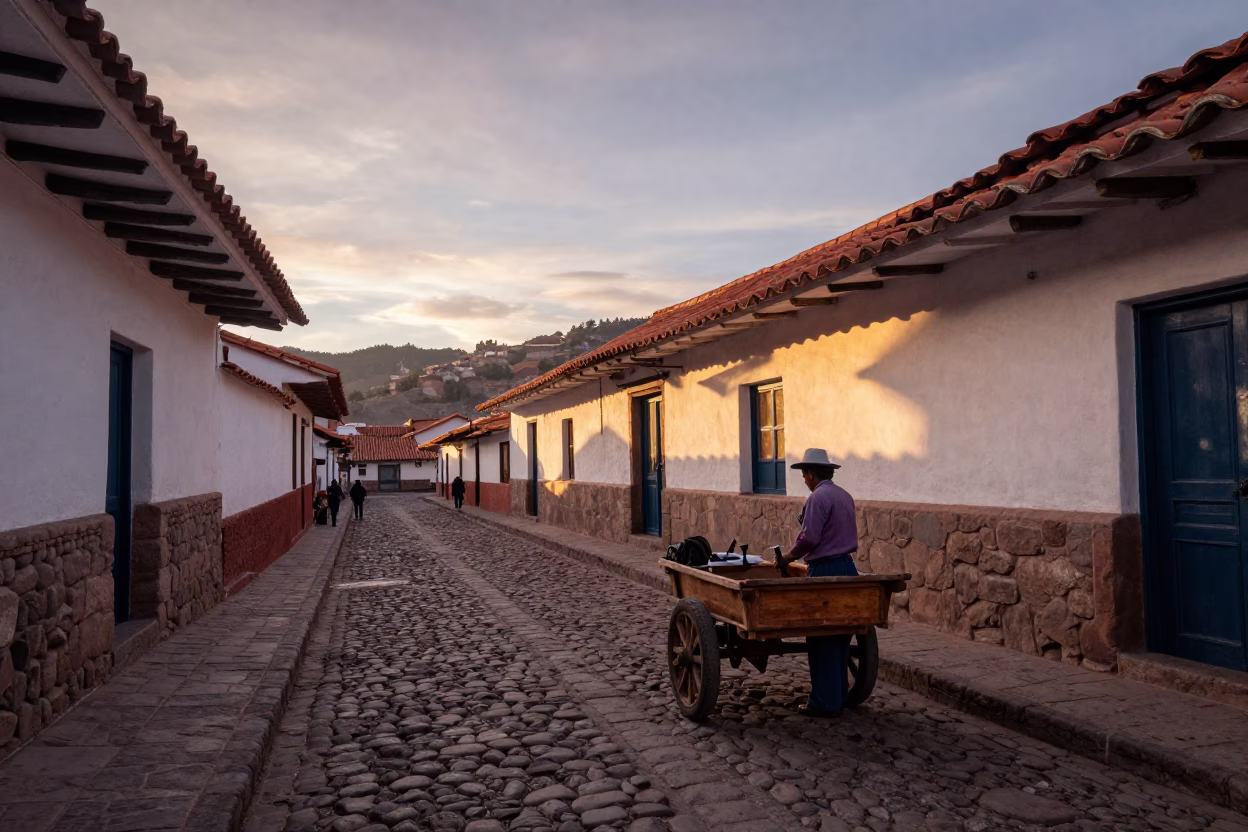 Cusco Light Dawn at First Light Of Dawn in in Cusco, Peru