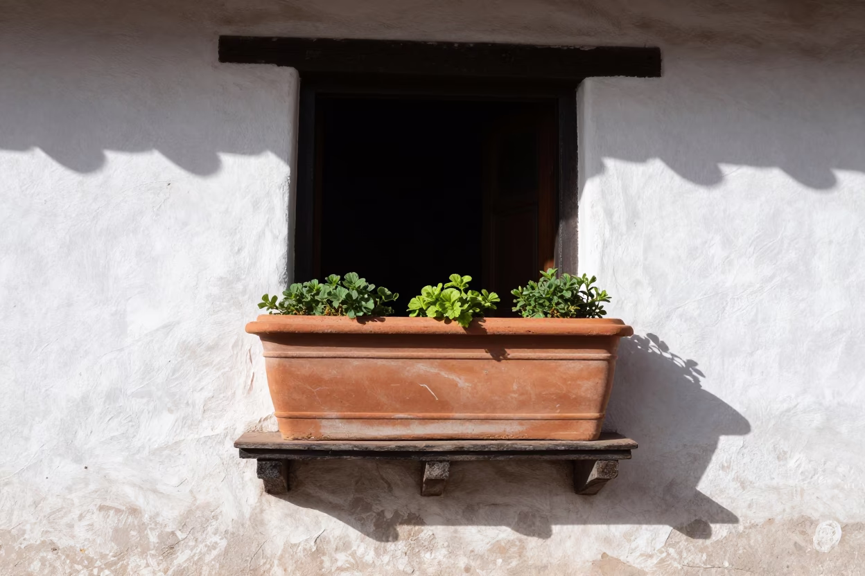Cusco Terracotta Window Box in in Cusco, Peru