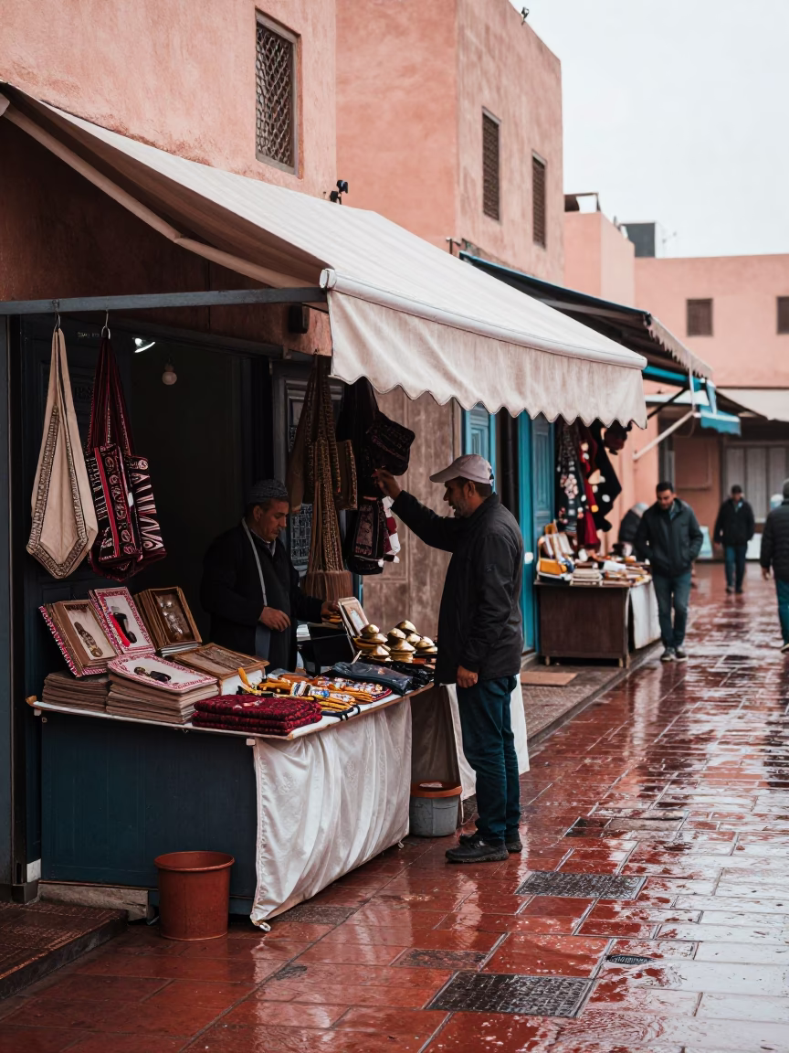 Customer at First Light in in Marrakech, Morocco