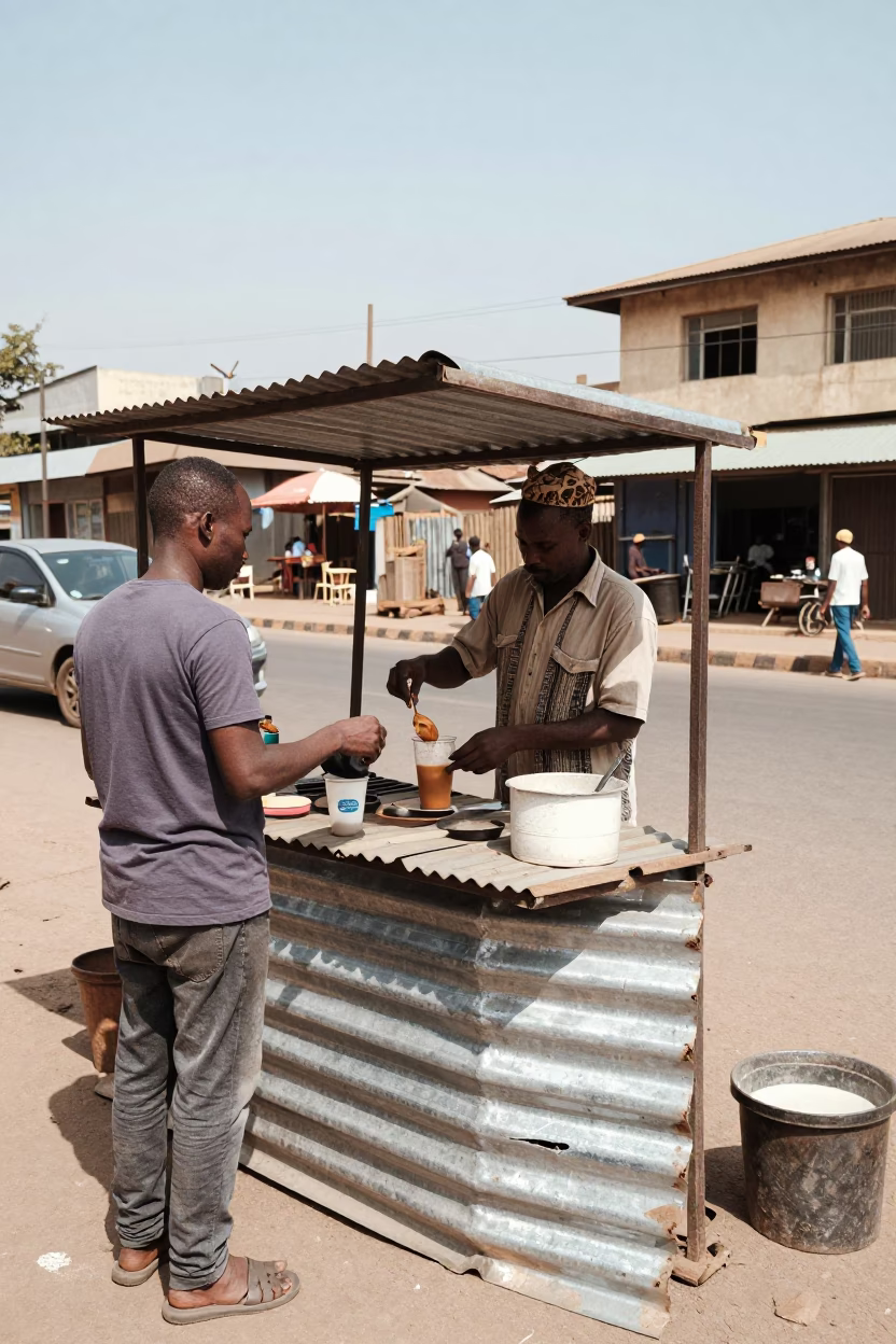 Customer at Flat Noon Light in in Nairobi, Kenya