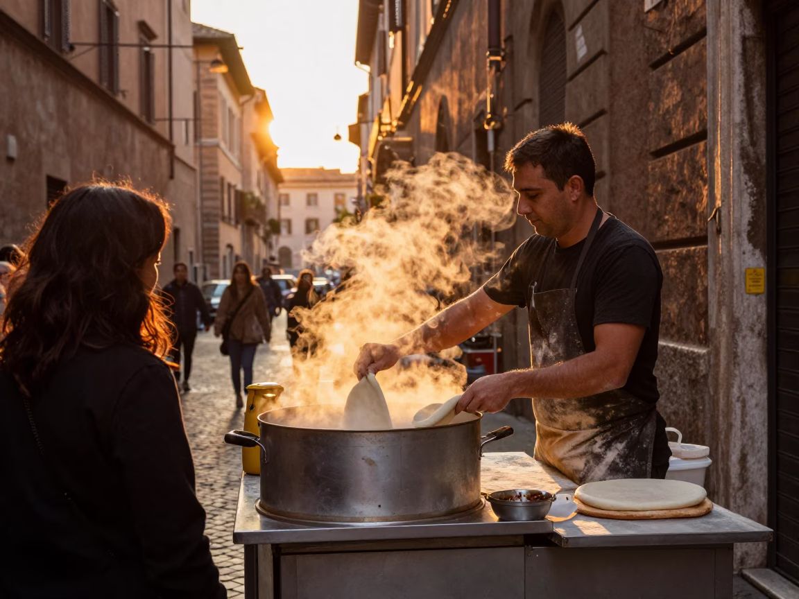 Customer at Golden Hour in Rome in in Rome, Italy