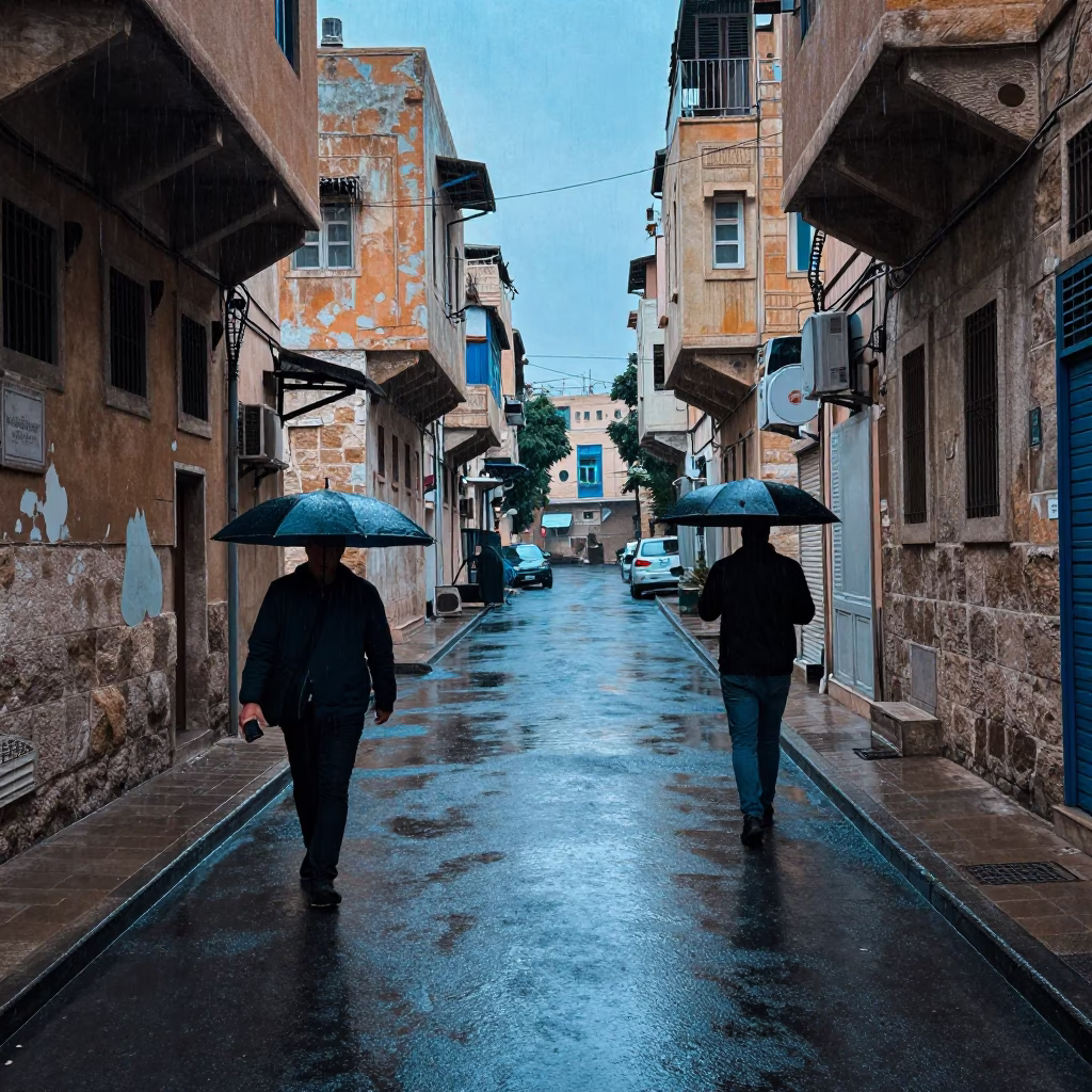Customer in Beirut at Dusk Light in in Beirut, Lebanon