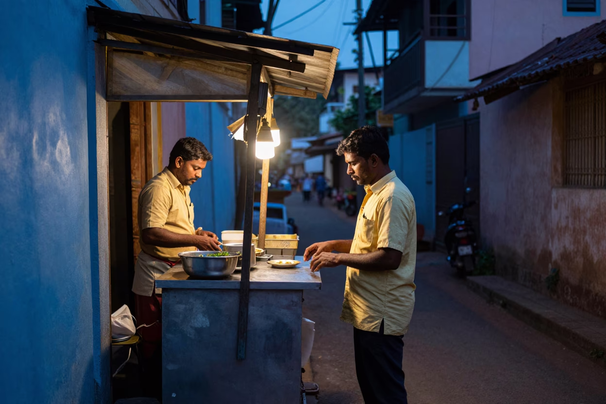 Customer in Kochi at Blue Hour in in Kochi, India