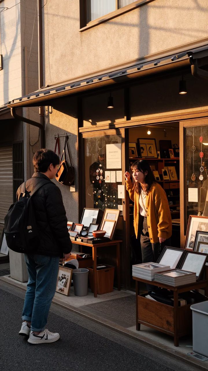 Customer in Tokyo at Golden Hour in in Tokyo, Japan