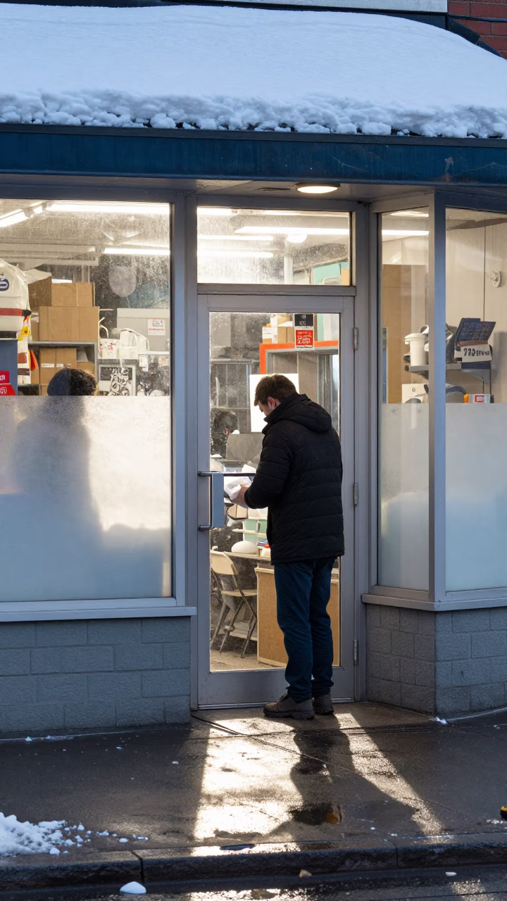 Customer in Toronto at Noon Light in in Toronto, Ontario, Canada