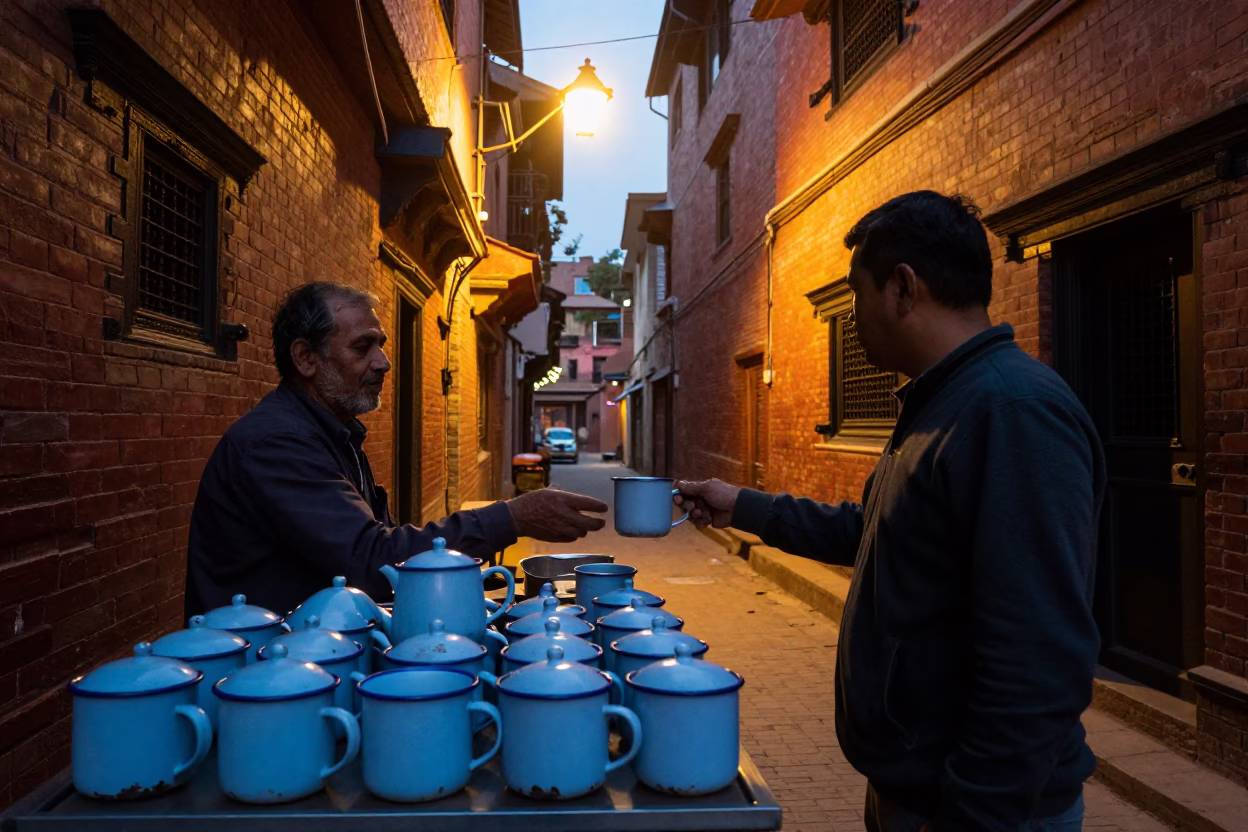 Customer Interaction in Kathmandu in in Kathmandu, Nepal
