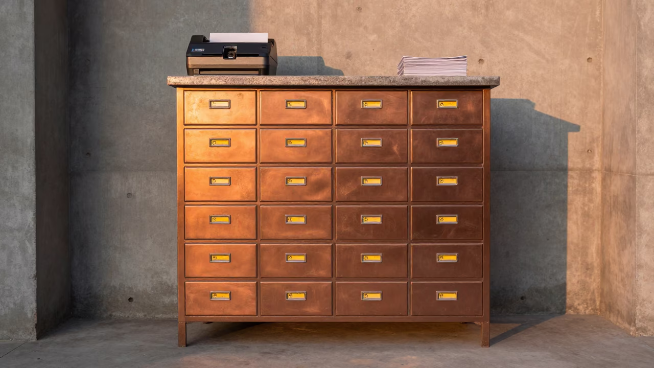 Customs Sticker Drawer in Hefei Bay in inside a chilled distribution bay in Hefei