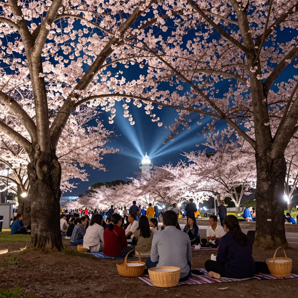 Cuttack Cherry Blossom Festival Night Picnic in at a festival street procession in Cuttack