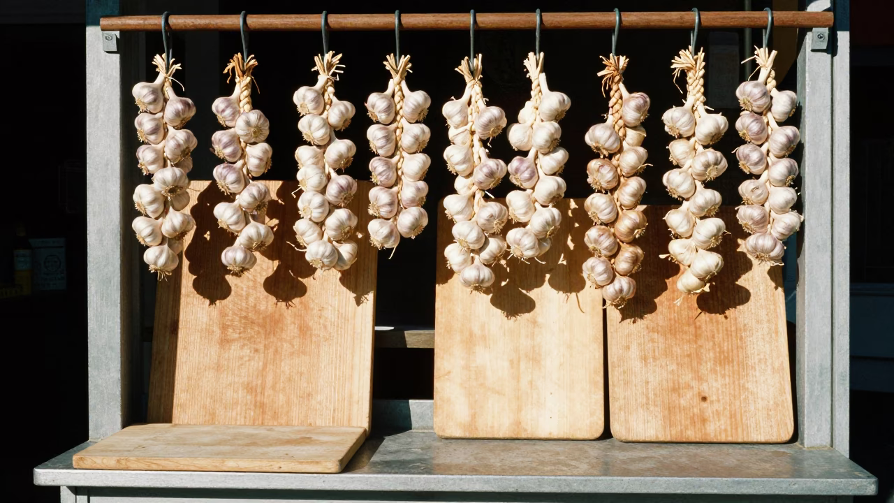 Cutting Boards in San Francisco at Bright Midmorning Light in in San Francisco, California, United States