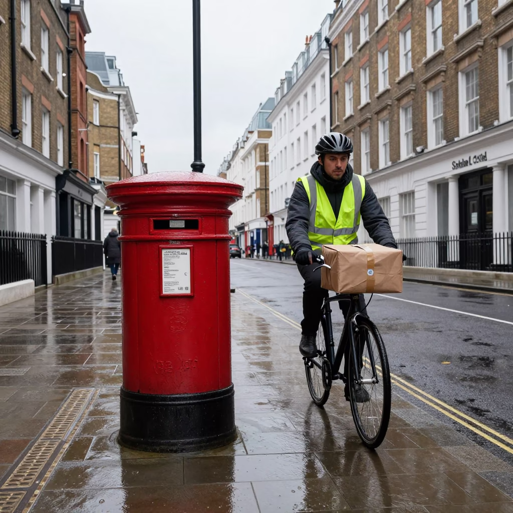 Cyclist at Midday Light in in London, United Kingdom