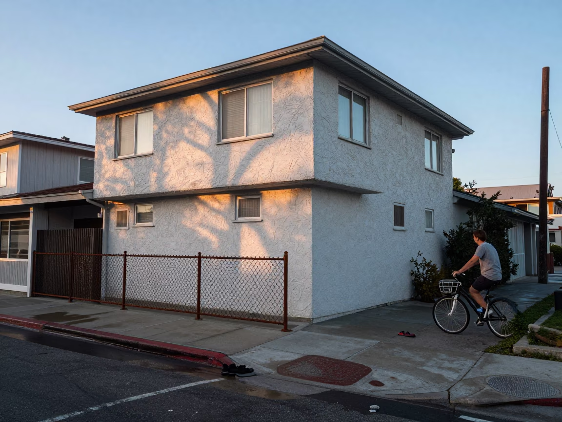 Cyclist in San Diego in in San Diego, California, United States