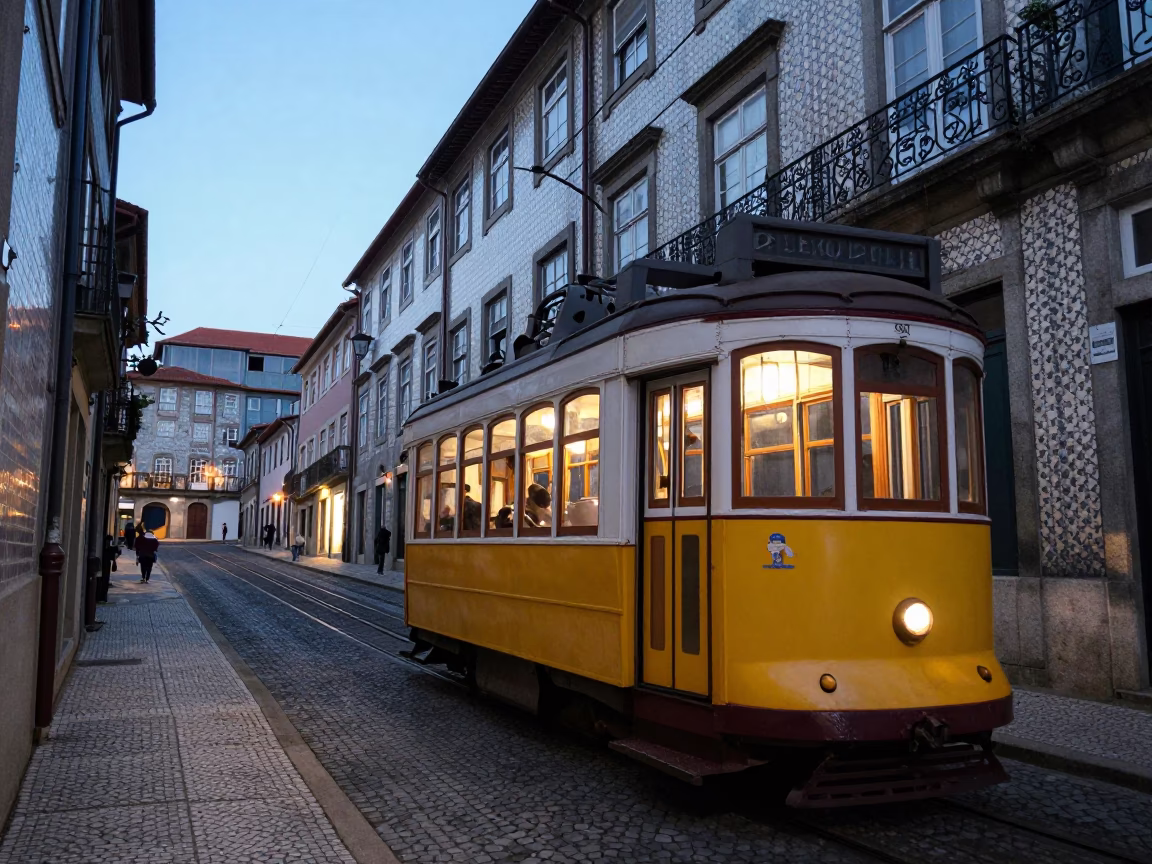 Da Graça in Porto at Sunrise Light in in Porto, Portugal