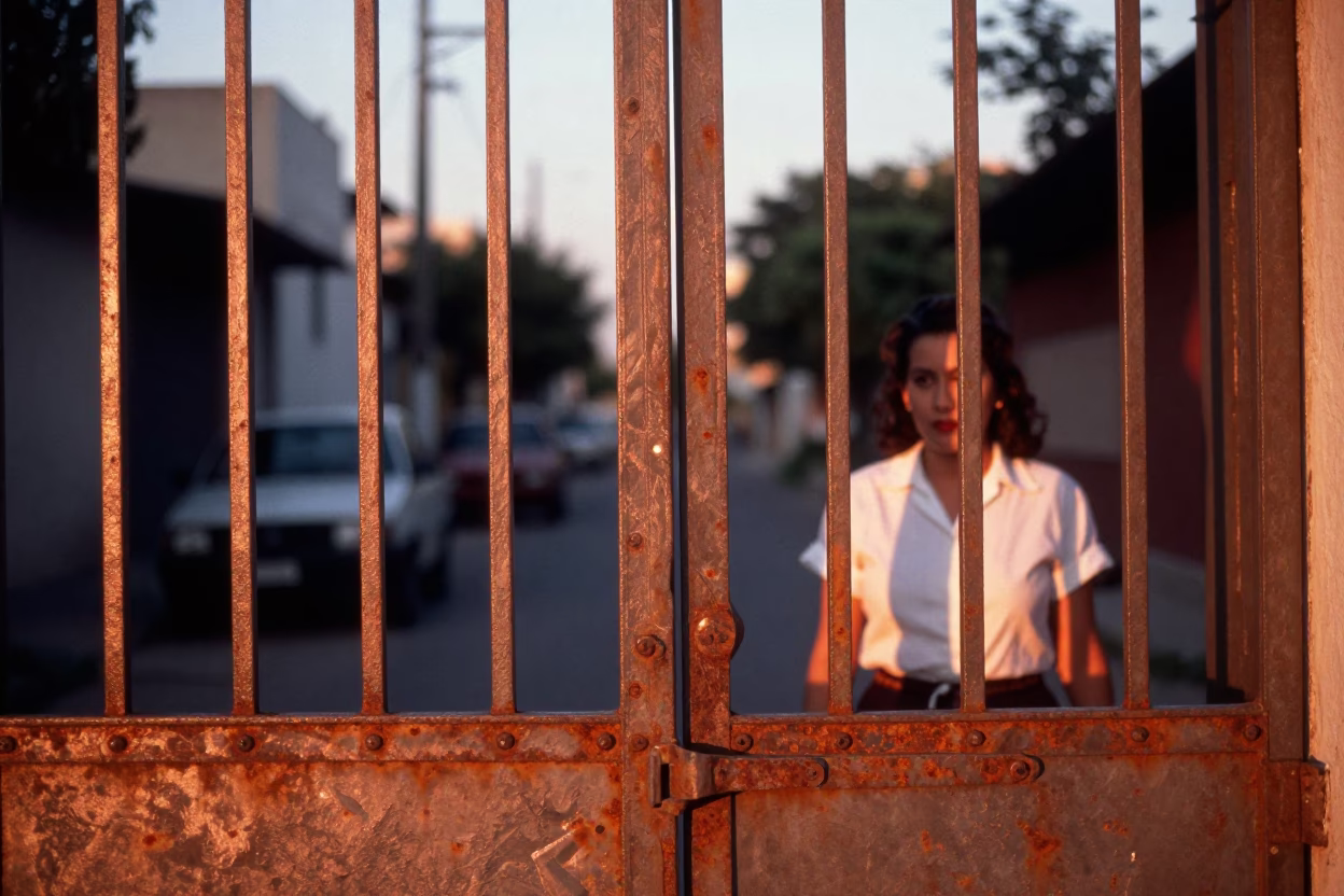 Daily Life in Buenos Aires at Copper-toned Light Before Dusk in in Buenos Aires, Argentina
