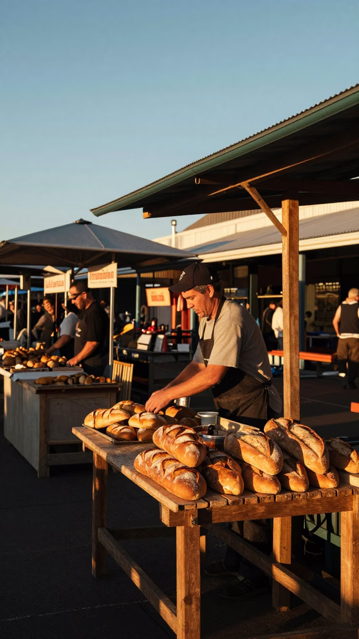 Daily Life in Perth at Golden Hour in in Perth, Western Australia, Australia