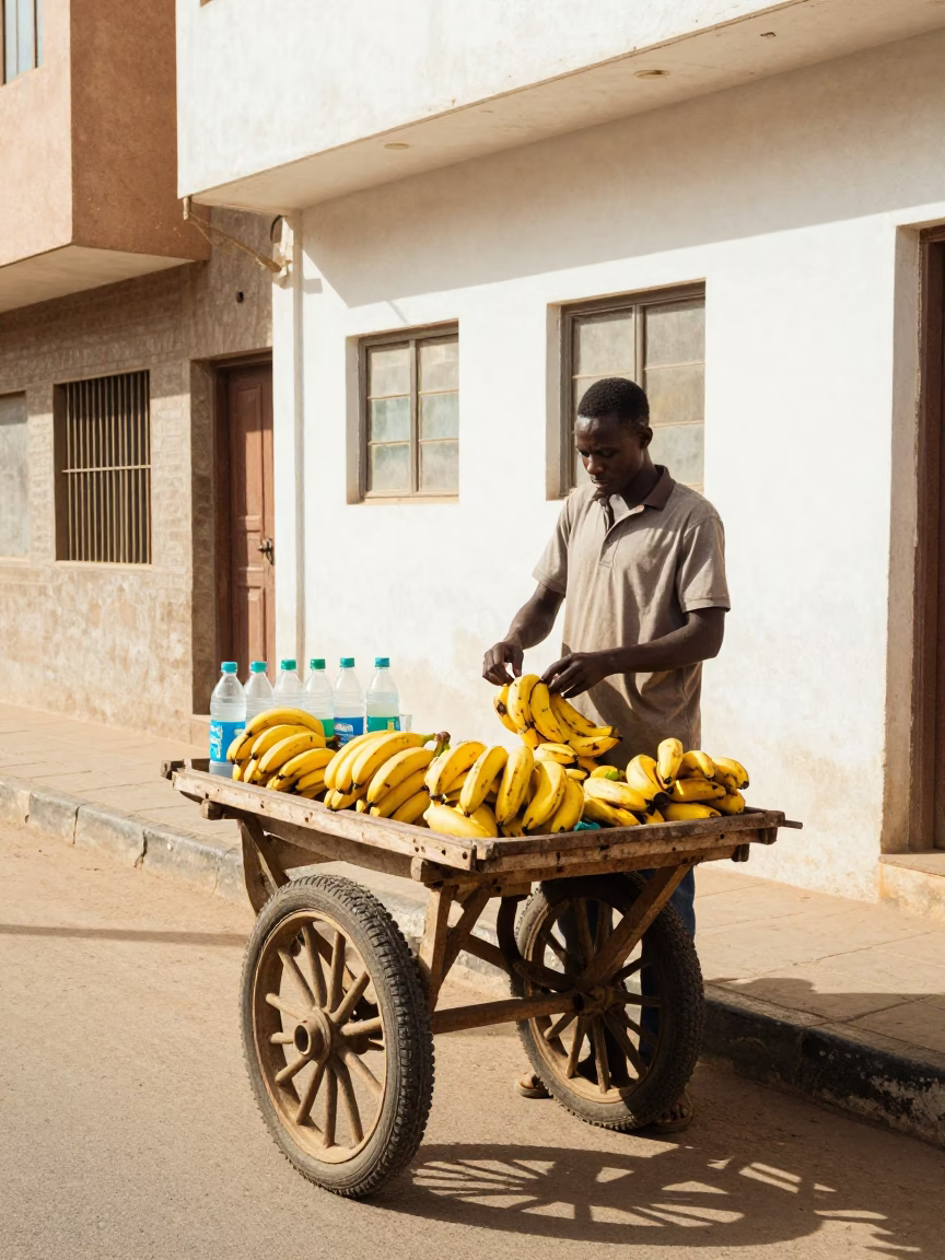 Dakar Midmorning Light at Bright Midmorning Light in in Dakar, Senegal