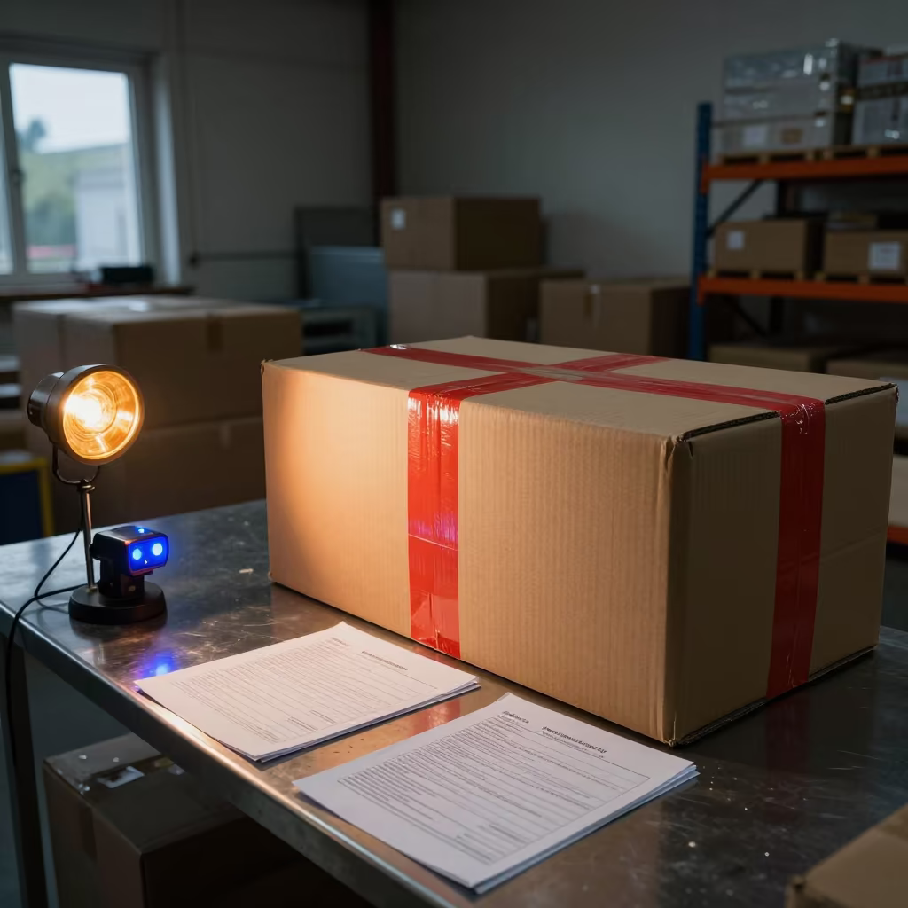 Damaged Goods Bay Late Night Inspection Bursa in at a fulfillment packing station in Bursa