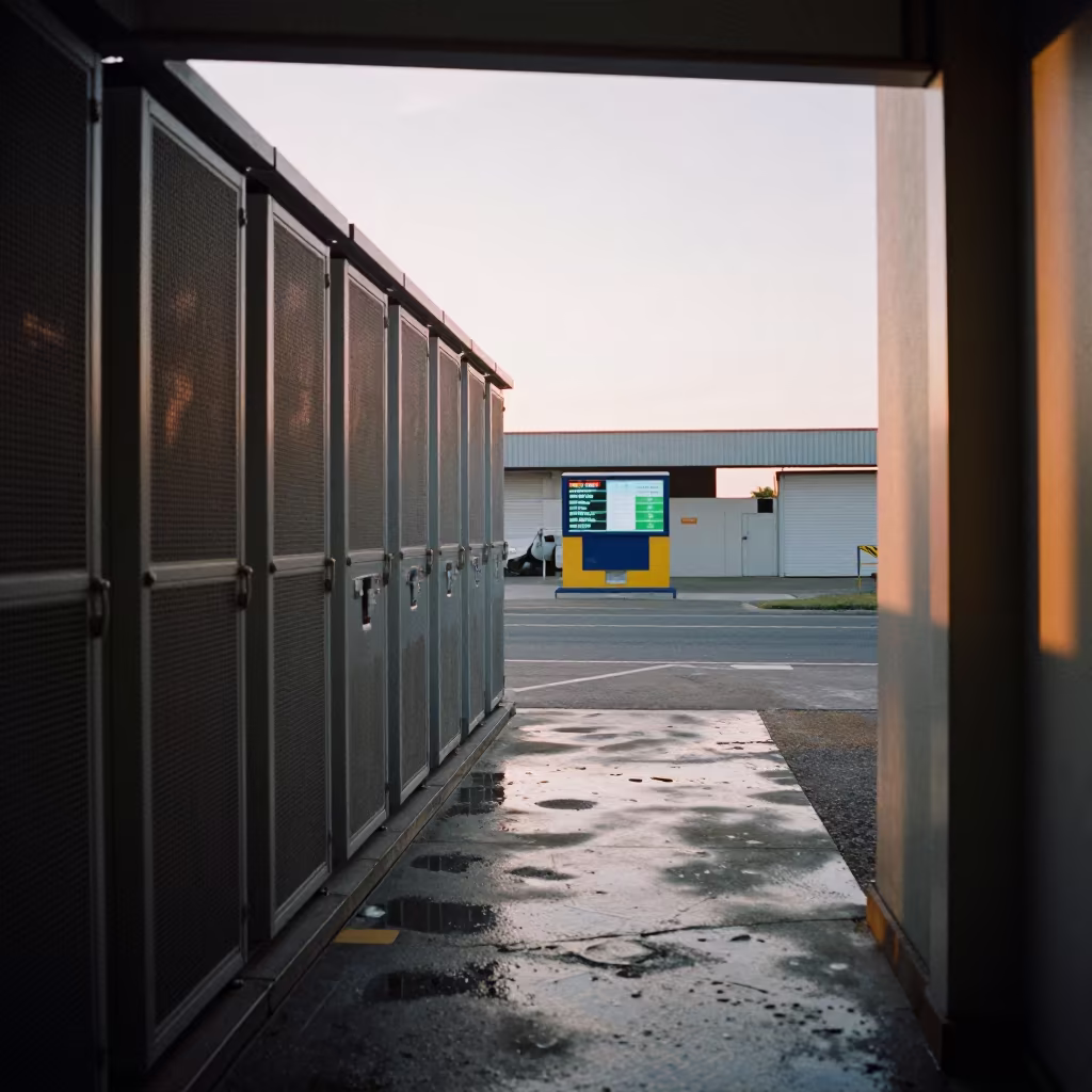Damp Concrete Dock Screen Sunrise Salvador in inside a chilled distribution bay near Salvador