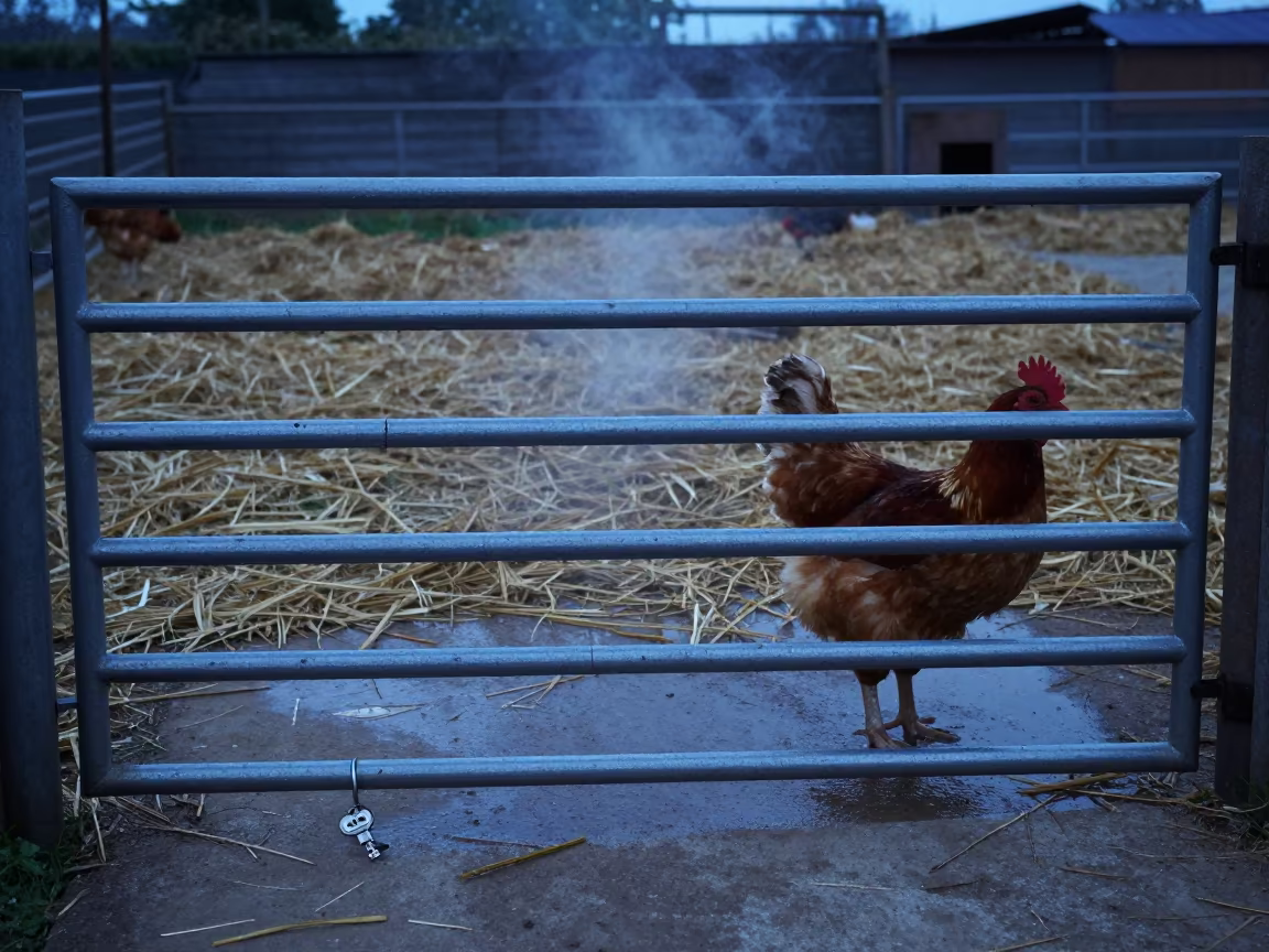 Damp Concrete and Straw Near Pasture Gate in beside a pasture gate in Guangdong