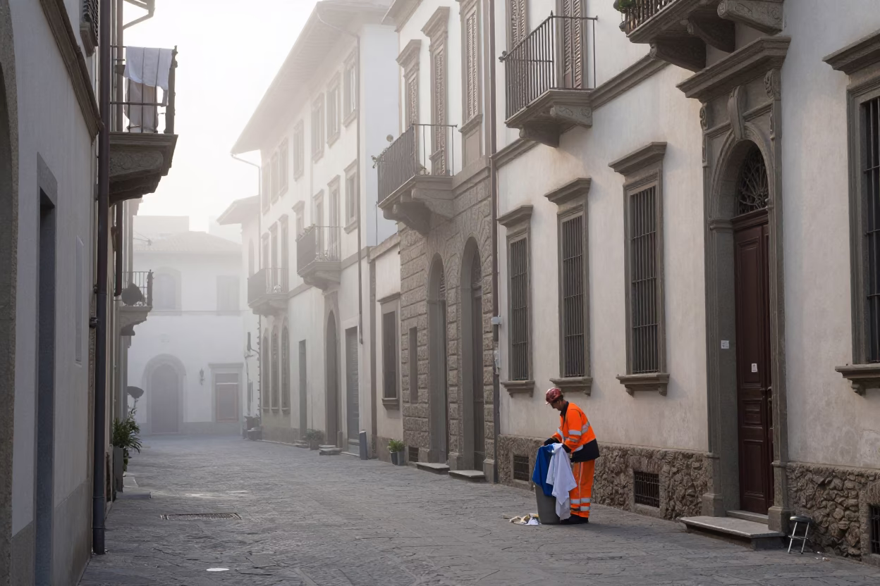 Damp Linen in Florence in in Florence, Italy