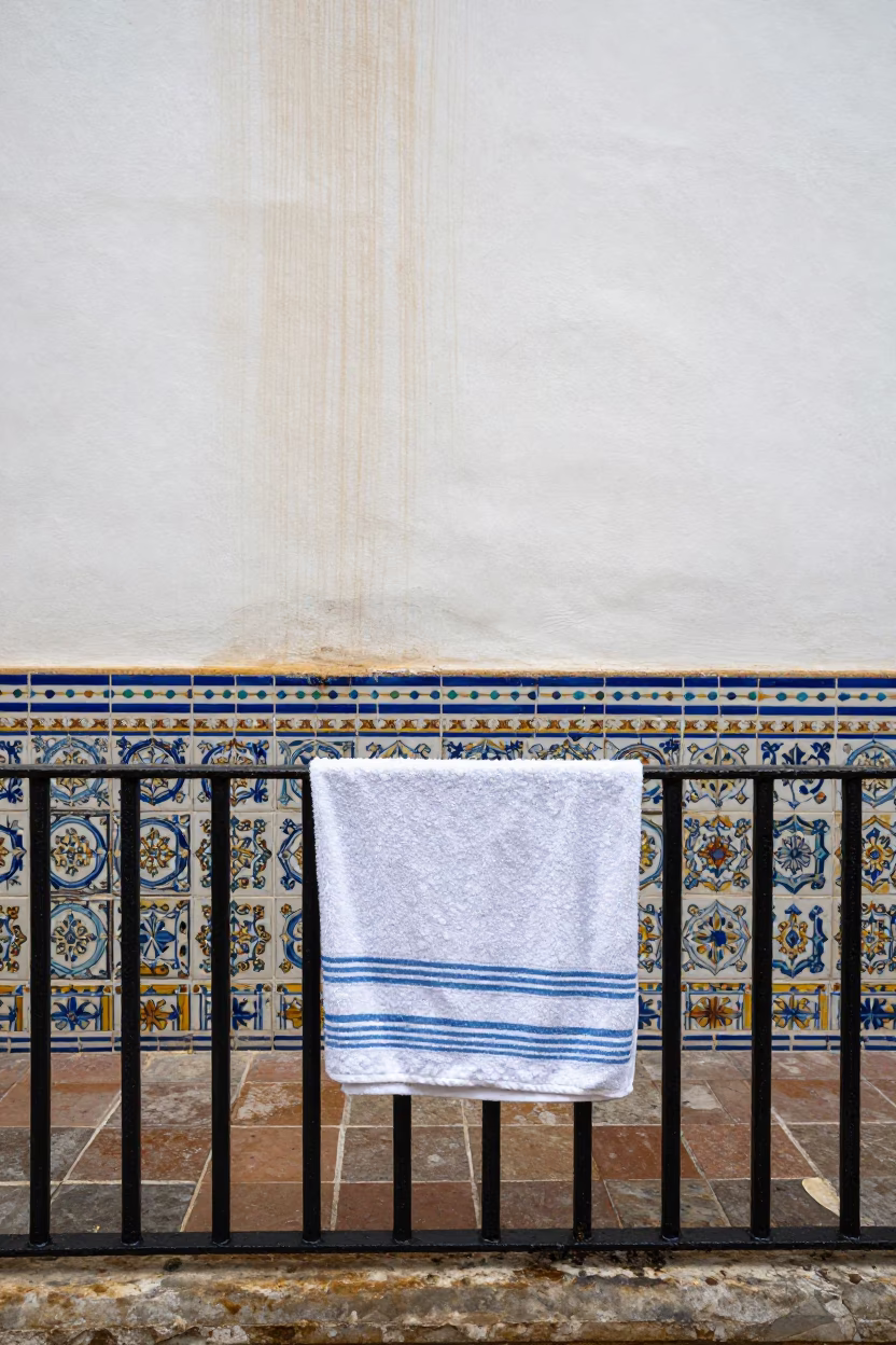 Damp Towel in Seville in in Seville, Spain