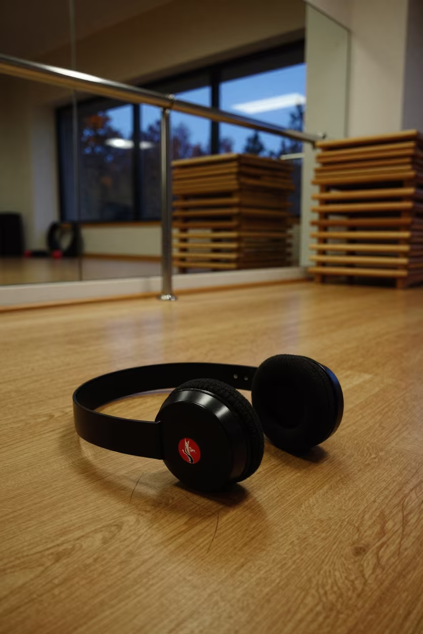 Dance Headset Docked in Twilight Yoga Studio in inside a yoga studio before the session begins in Jacksonville