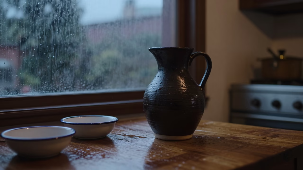 Dark Ceramic Pitcher in Guadalajara in in Guadalajara, Mexico