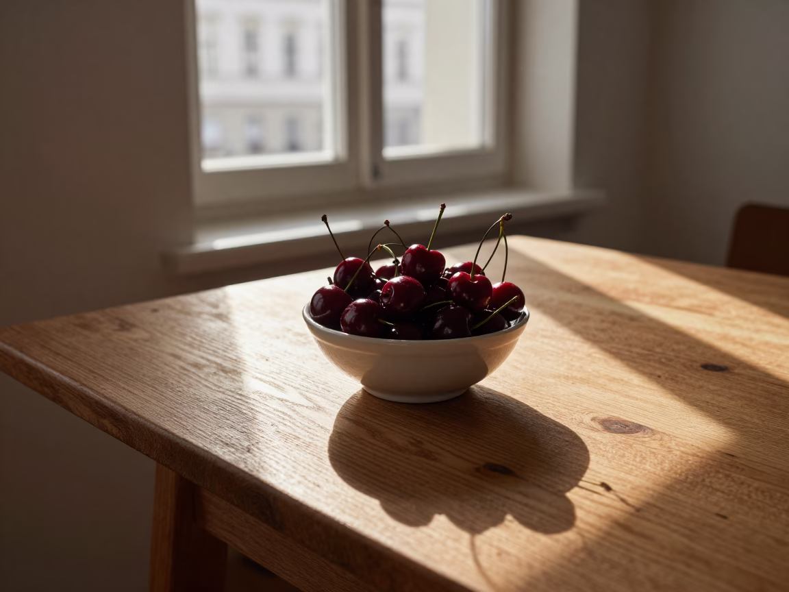 Dark Red Cherries in Vienna in in Vienna, Austria