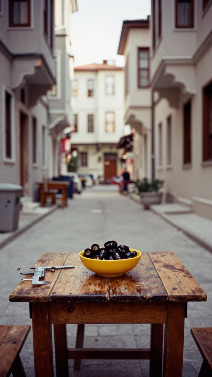Dates at Noon Light in in Istanbul, Turkey