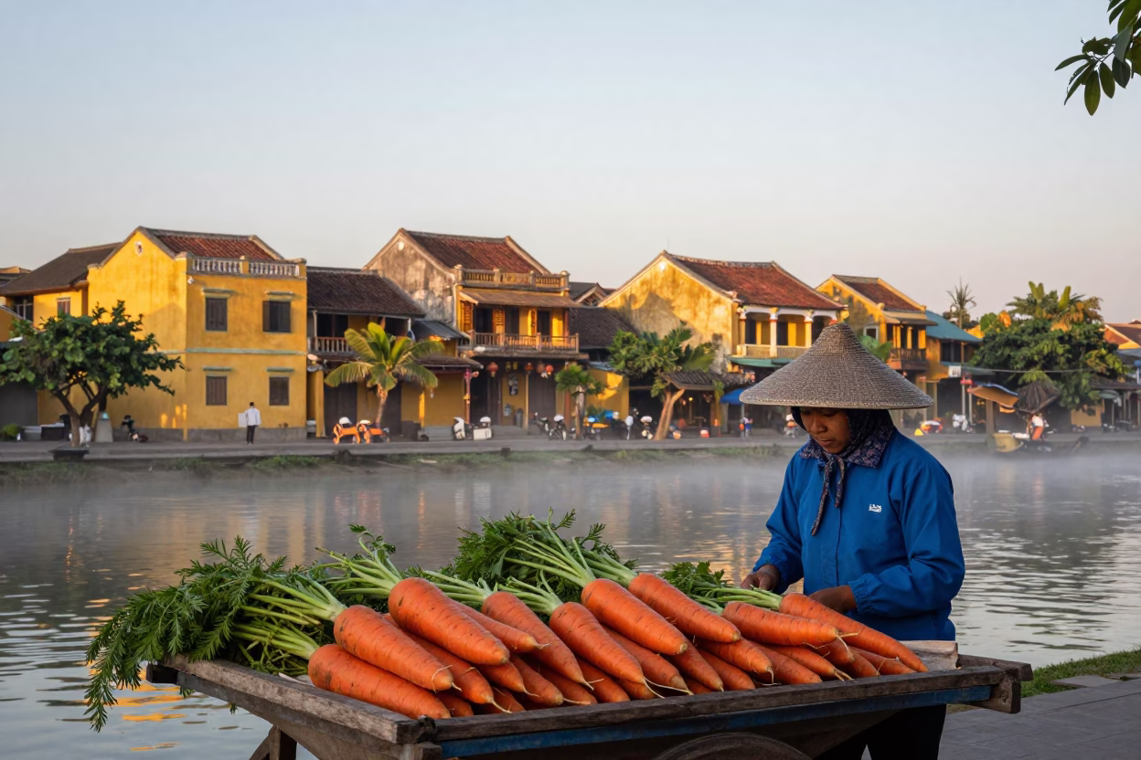 Dawn at First Light Of Dawn in Hoi An in in Hoi An, Vietnam