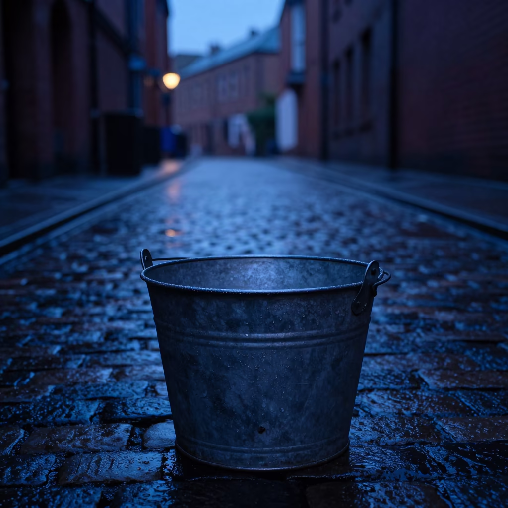 Dawn Condensation in Liverpool at The Still Hours Before Dawn Light in in Liverpool, United Kingdom