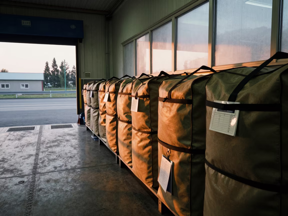 Dawn Dispatch Route Map Tube Bin in inside a dispatch office above the dock near Oskemen