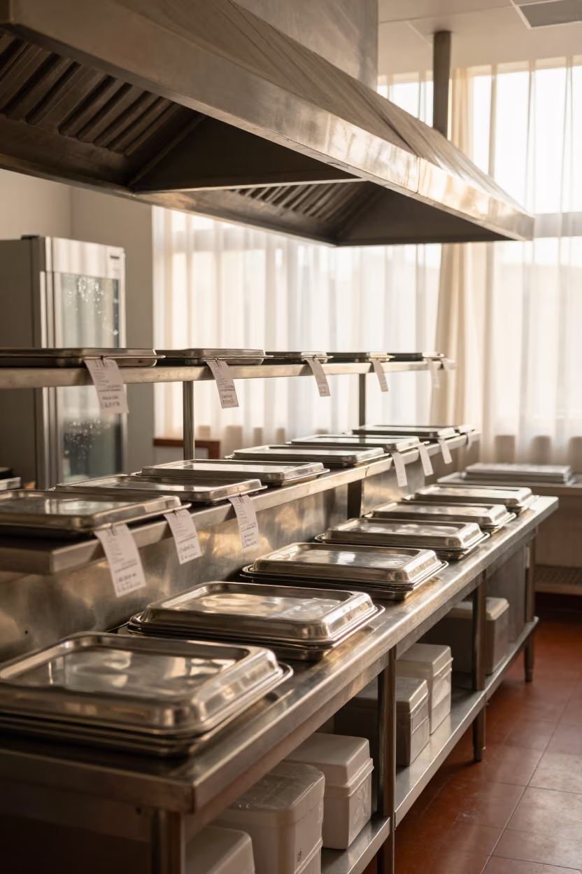 Dawn Kitchen Pass With Covered Trays And Tickets in inside a spa reception in Jinan