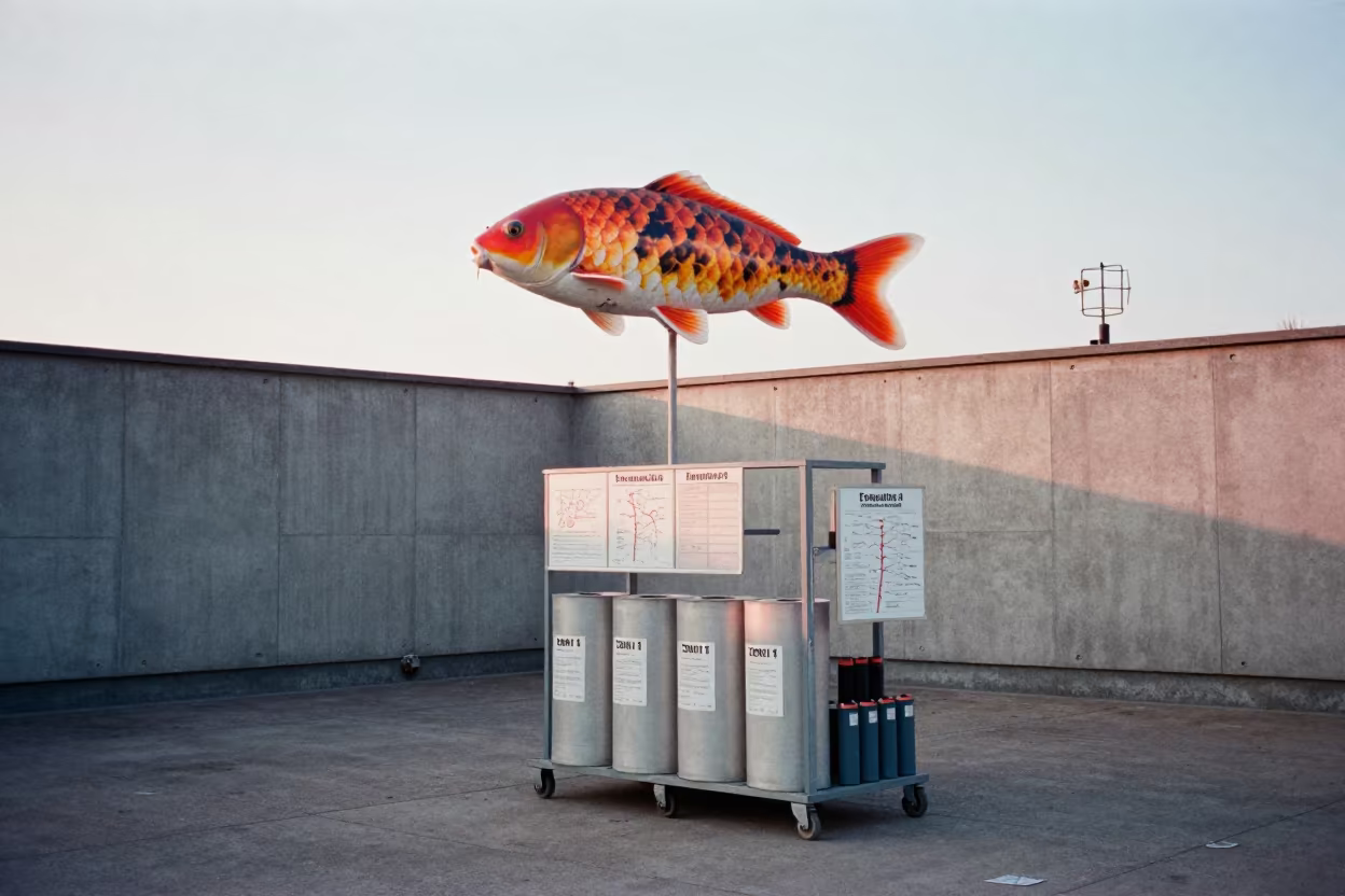 Dawn Koi Over Logistics Station in Kemerovo in inside a chilled distribution bay near Kemerovo