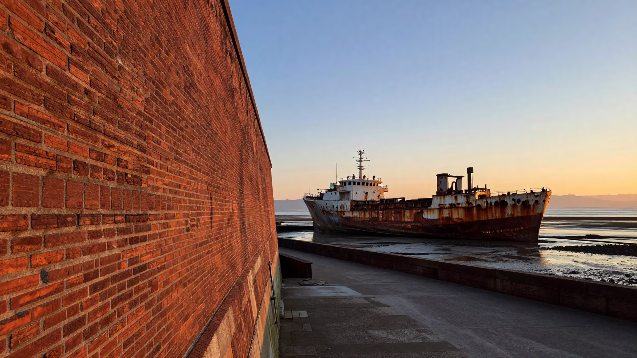Dawn Light at First Light Of Dawn in Bilbao in in Bilbao, Spain