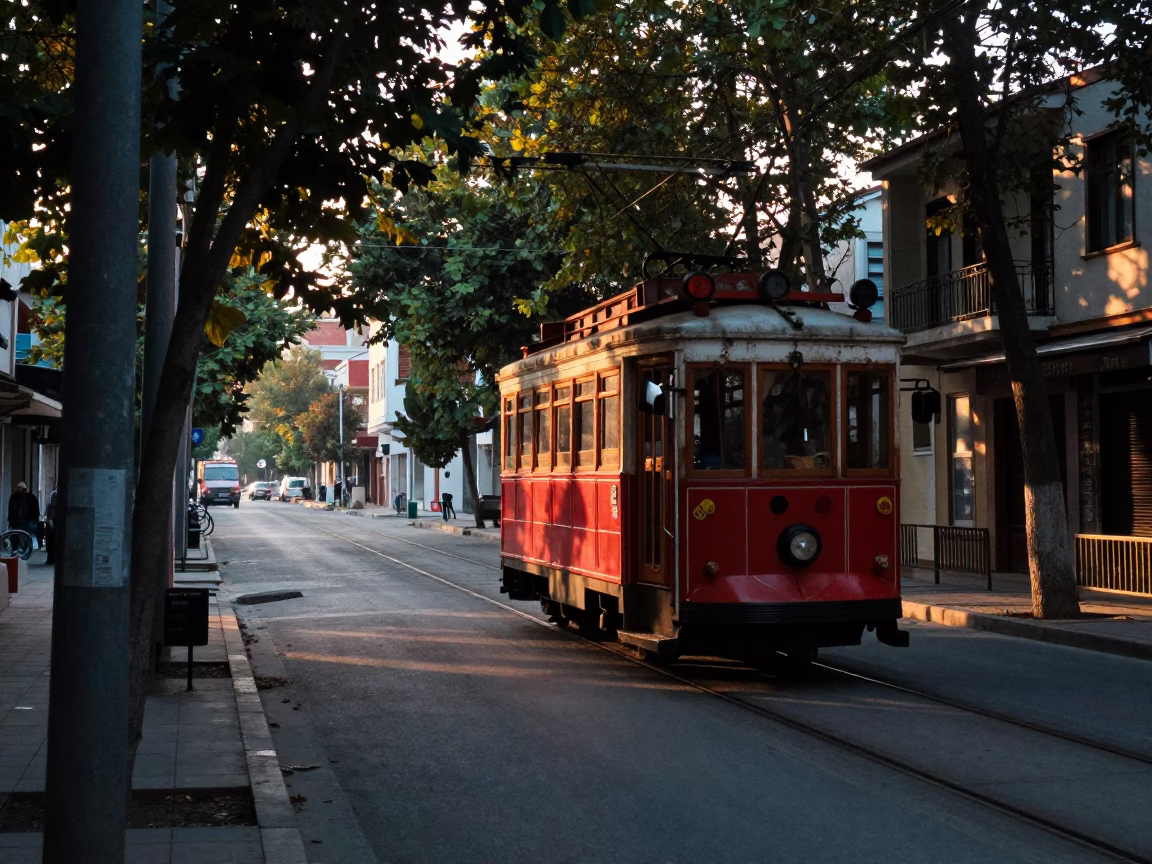 Dawn Light at First Light Of Dawn in Izmir in in Izmir, Turkey
