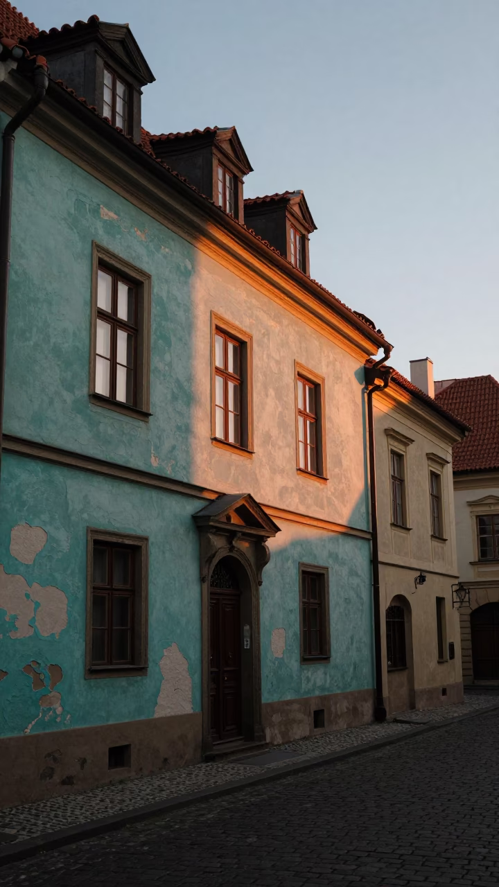 Dawn Light at First Light Of Dawn in Prague in in Prague, Czech Republic