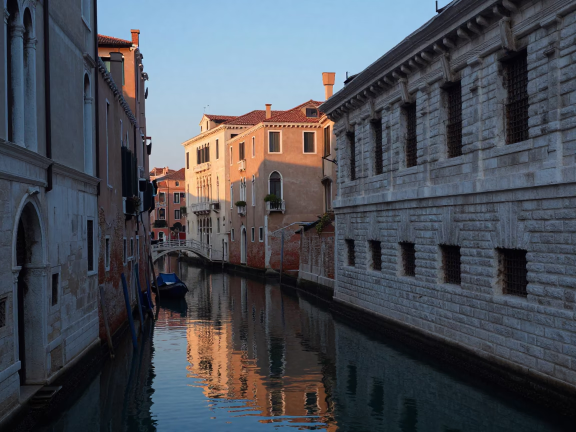 Dawn Light at First Light Of Dawn in Venice in in Venice, Italy