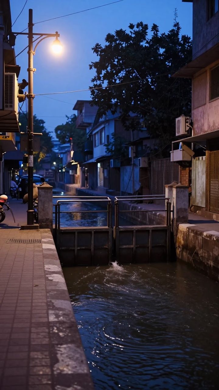 Dawn Light at Nautical Dawn Light in Delhi in in Delhi, India