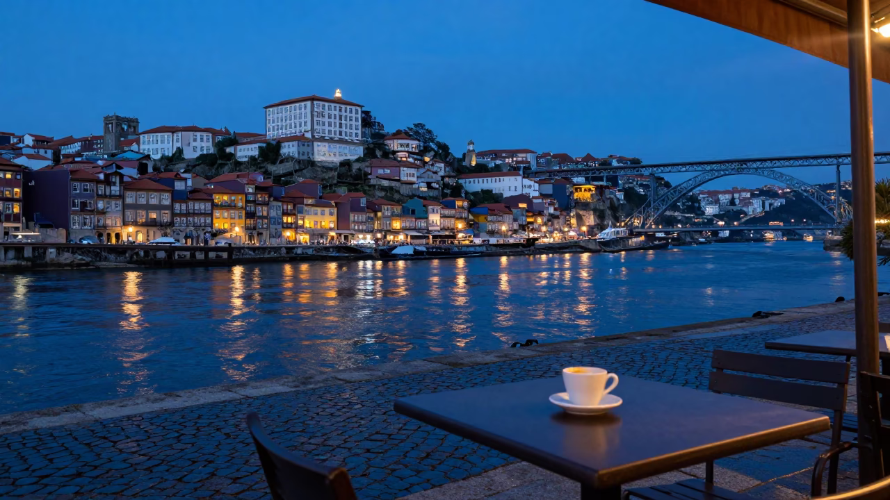 Dawn Light at Nautical Dawn Light in Porto in in Porto, Portugal