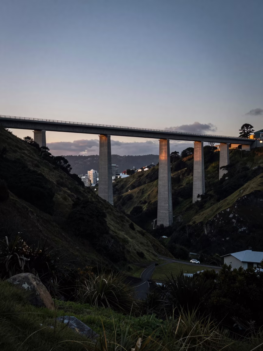 Dawn Light at Nautical Dawn Light in Wellington in in Wellington, New Zealand