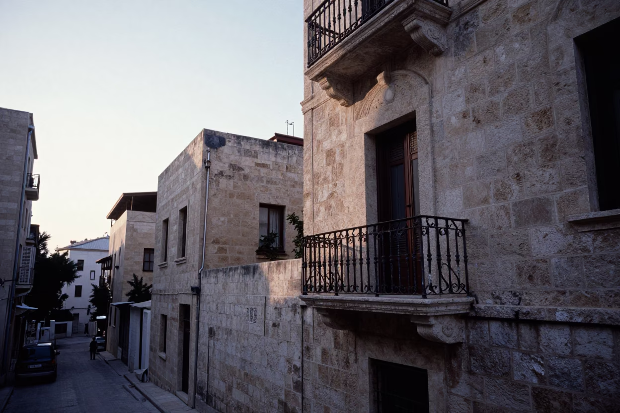 Dawn Light at Sunrise Light in Beirut in in Beirut, Lebanon