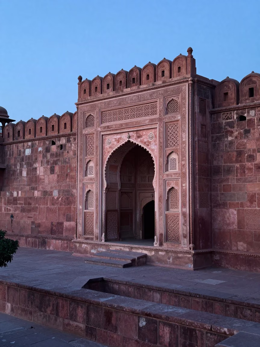 Dawn Light at Sunrise Light in Jaipur in in Jaipur, India