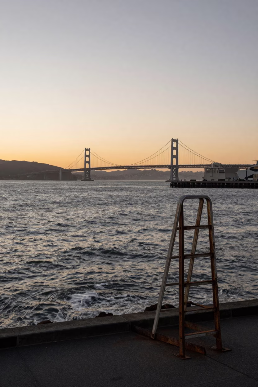 Dawn Light at The Still Hours Before Dawn Light in San Francisco in in San Francisco, California, United States