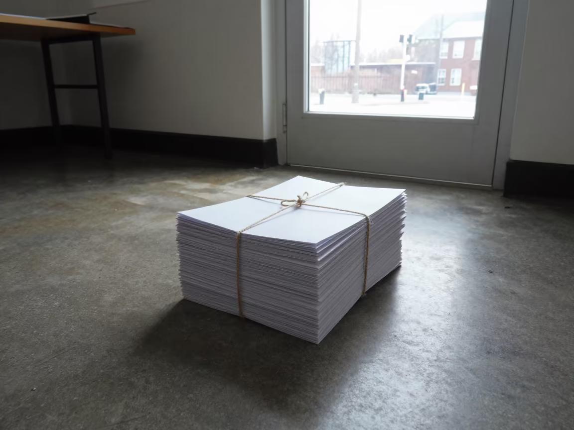 Dawn Light on Education Papers Outside Seminar in inside an art classroom near Limerick