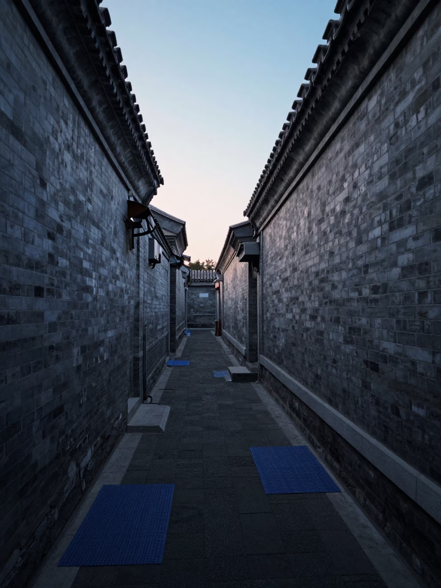 Dawn Light in Beijing at Nautical Dawn Light in in Beijing, China