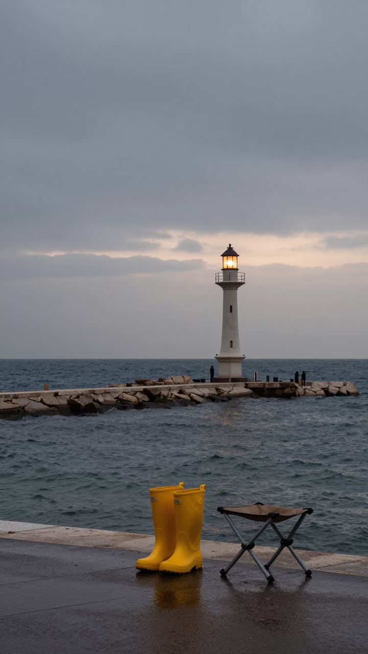 Dawn Light in Beirut at Nautical Dawn Light in in Beirut, Lebanon