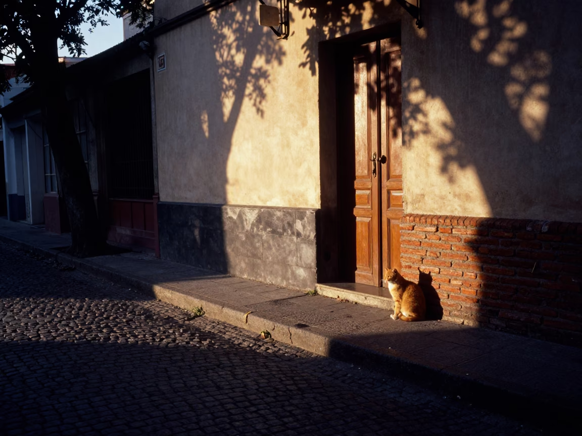 Dawn Light in Buenos Aires at The Still Hours Before Dawn Light in in Buenos Aires, Argentina