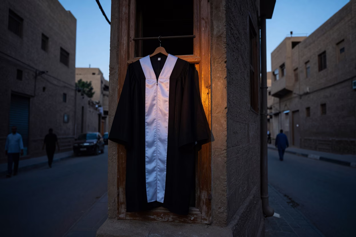 Dawn Light in Cairo at Sunrise Light in in Cairo, Egypt