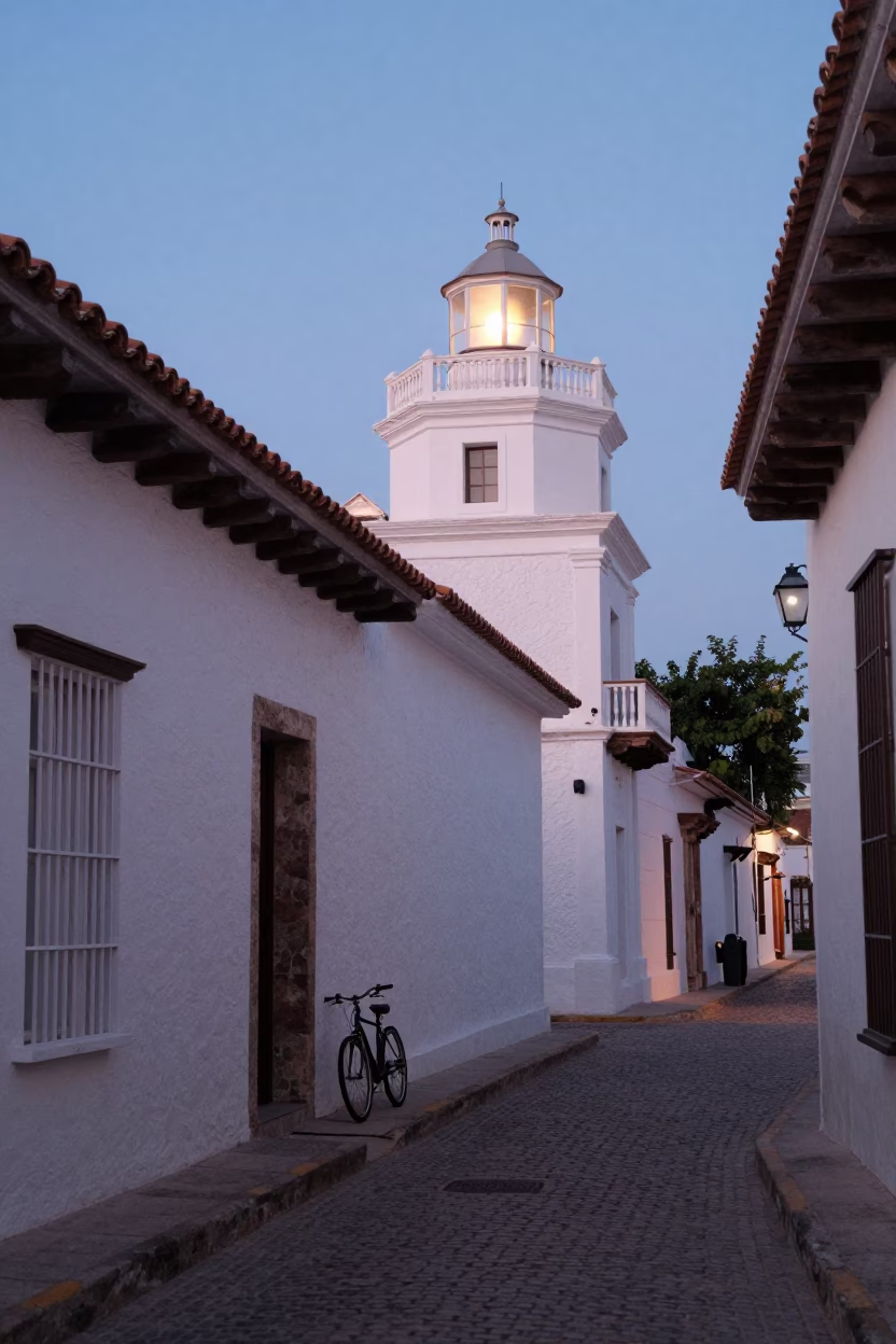Dawn Light in Cartagena at Nautical Dawn Light in in Cartagena, Colombia