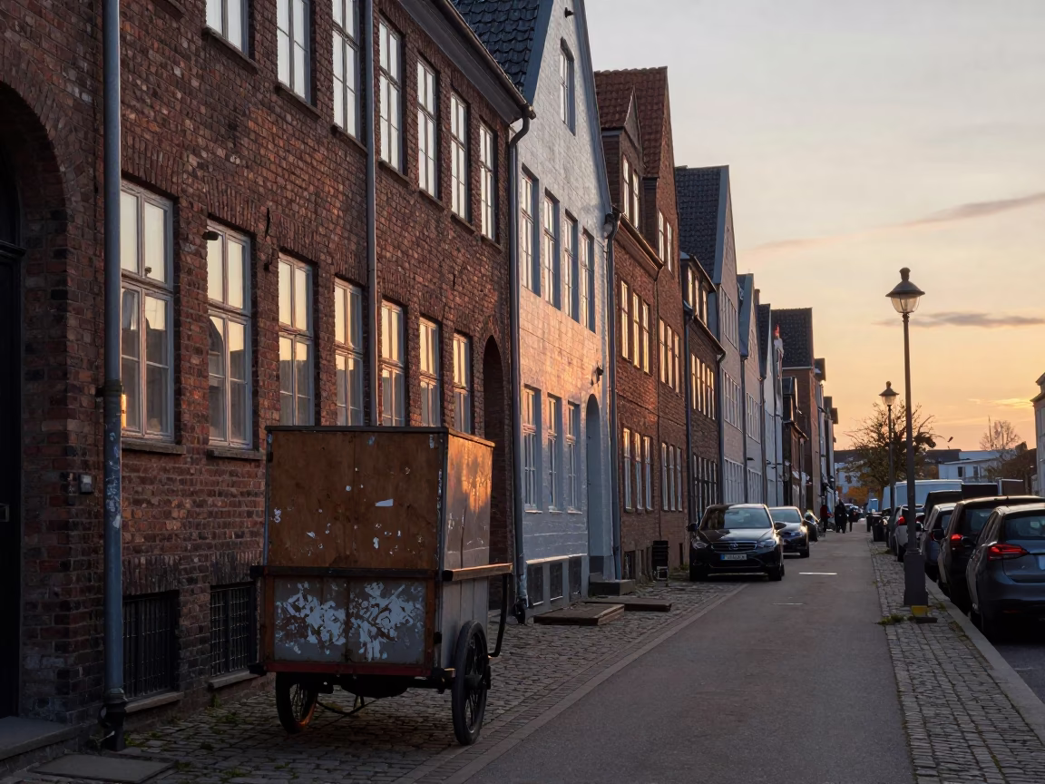 Dawn Light in Copenhagen at First Light Of Dawn in in Copenhagen, Denmark